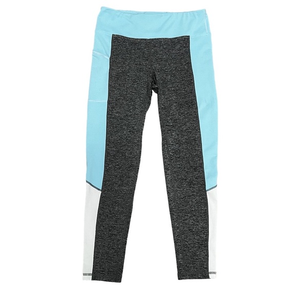 FJ Footjoy Golf Ankle Leggings Women's Size Large Gray Blue 27 Inch Side Pocket - Picture 15 of 15